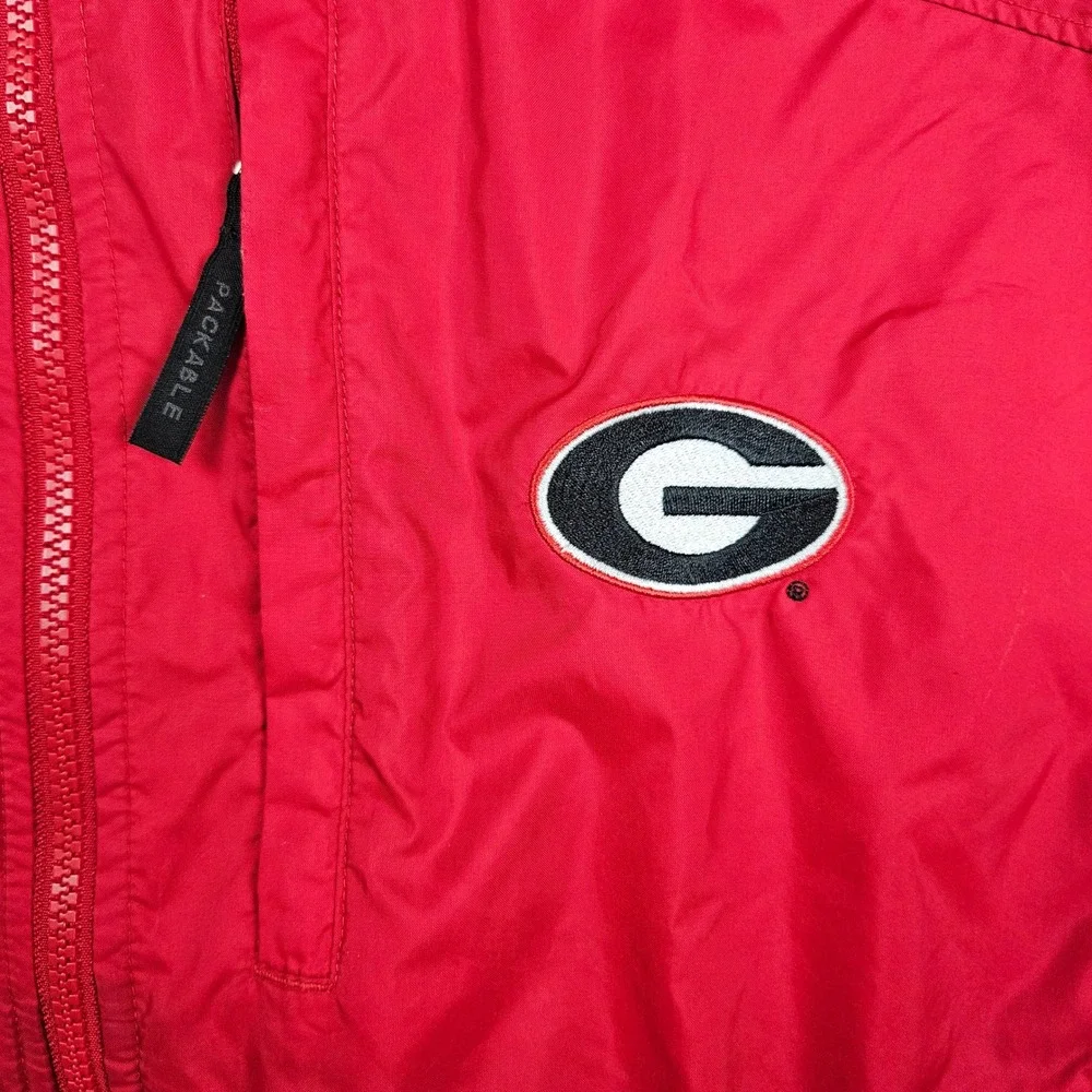 Columbia University of Georgia Jacket Mens M Packable Red Black‎